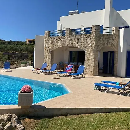Villa Thea,plaka With Sea & Mountain Views