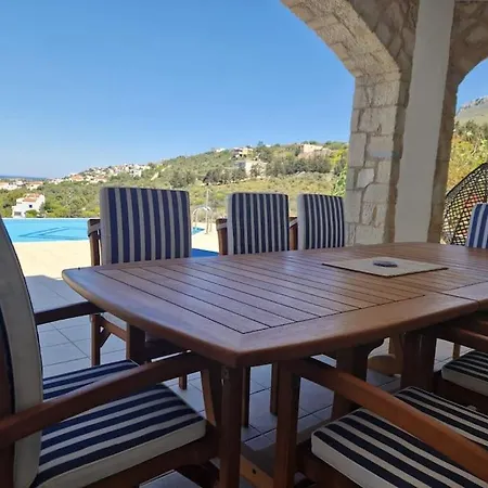 Villa Thea,plaka With Sea & Mountain Views