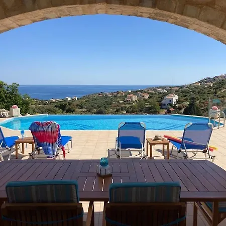 Thea,plaka With Sea & Mountain Views Villa