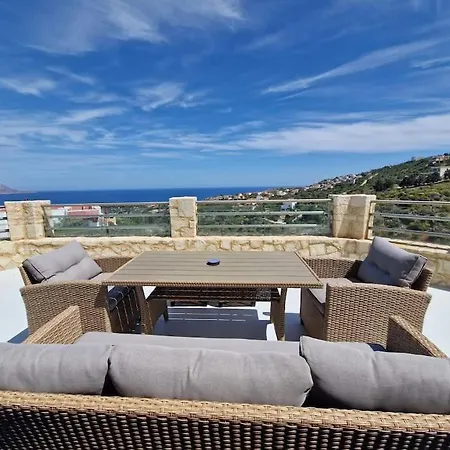 Villa Thea,plaka With Sea & Mountain Views Kambia